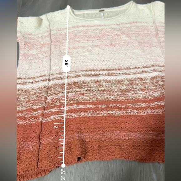 Free People Side Split Pullover Sweater Dress Women's Size XS/S Rust - Picture 11 of 11